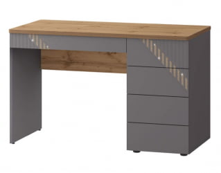 Стол письменный (лев/прав) Монако 902.24 Дуб Вотан Оникс Графит