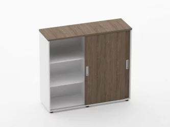 Тумба-купе высокая для рабочего модуля Deka 9.03.125 Дуб Верцаска/Белый