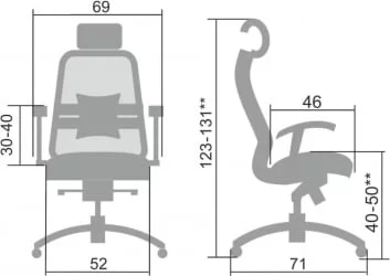 Кресло руководителя Samurai SL-3.04 Черный