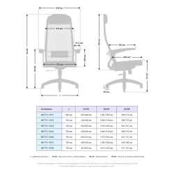 Офисное кресло МЕТТА B 1b 11/U150, Основание 17831 Чёрный Black