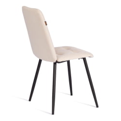 Стул обеденный Asti флок , 47х54х86, молочный, 4