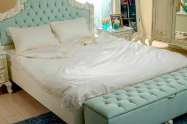 Банкетка 1520 Луиза ЛД 665.150.000 Алебастр Мятный