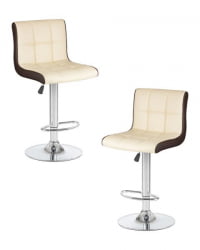 Стул барный DOBRIN CANDY (кремово-коричневый) 2 шт
