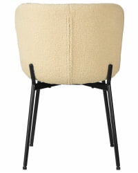 Стул обеденный DOBRIN MILO (черные ножки, кремовый букле (UF992-02))