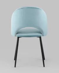 Стул Меган велюр Пыльно-голубой