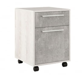 Тумба подкатная 2 ящика B-TONE BTN36130231 Сосна Бетон светлый