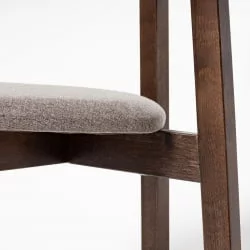 Стул с мягким сиденьем Вега Violet жаккард Эмаль белая