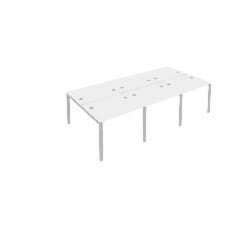 Рабочая станция на 6 раб.места Metal System Б.СМ-6.1 Белый/Серый