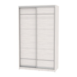 Шкаф-купе белый лдсп Б-220х135х60-3(ЯАС-Д7Д7) / B-220х135х60-3(ЯАС-D7D7)