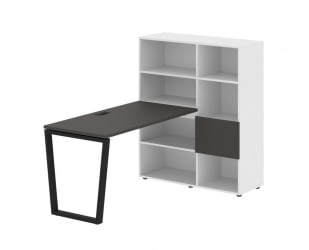 Рабочая станция EDIS EVRST 1113 Мокко Черный Белый