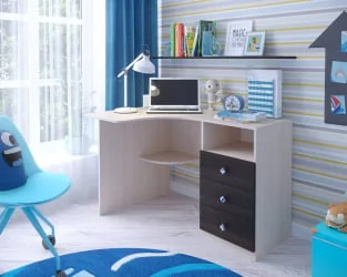 Детский маленький стол Кадет Бодего темный-оранжевый