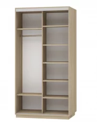 Шкаф-купе двухдверный Экспресс Дуо 1200х2400х Лондон/Ясень шимо светлый / 1200х2400h