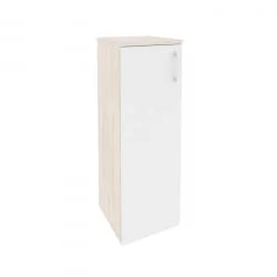 Шкаф средний узкий левый ONIX O.SU-2.3(L) Денвер Светлый/Белый