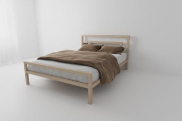 Металлическая кровать "Куба" Цвет фасада: Бежевый; Цвет корпуса: Бежевый; Материал фасада: Металл; Размер: 1800х2000 мм; Спальное место: 1800х2000 мм 