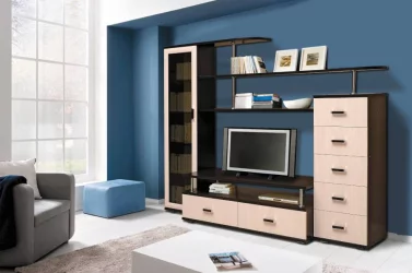 Набор мебели для гостиной Грация 4.3 Венге/Дуб молочный