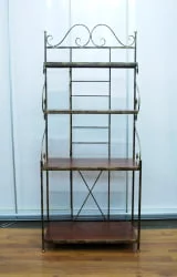 Этажерка Полонез кованая 700 с деревянными полками
