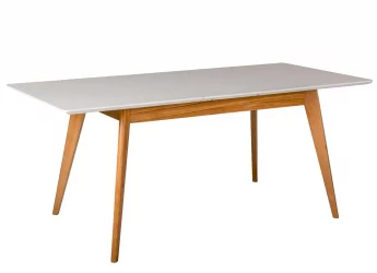 Стол раскладной Лунд 140-180 БУК-Белый