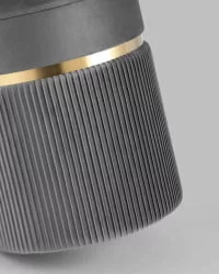 Пуф Миранда с ящиком велюр Серый