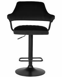 Стул барный DOBRIN CHARLY BLACK (черный велюр (MJ9-101))