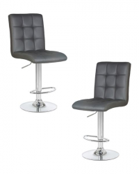 Стул барный DOBRIN KRUGER (серый) 2 шт