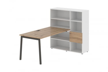 Рабочая станция EDIS ELRST 1215 Дуб Денвер светлый Мокко Белый