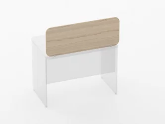 Экран разделительный прямой Глассй 5.14.10 Орех / Glassy