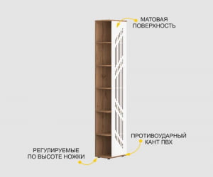 Стеллаж торцевой (лев/прав) Монако 403.15