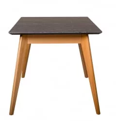 Стол раскладной Лунд 120-160 БУК-Мрамор Графит