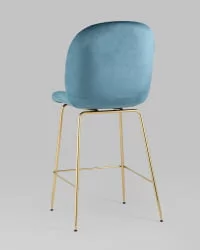 Стул полубарный Beetle со спинкой gold Маренго