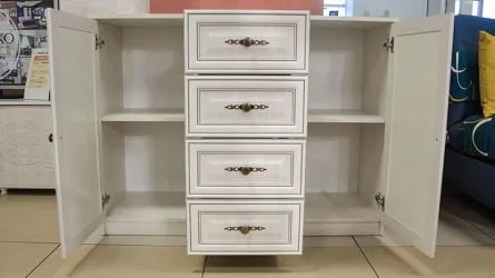 Комод Габриэлла 06.65 Вудлайн кремовый Аруша венге