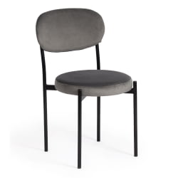 Стул REVO (mod. 7033) / 1 шт. в упаковке ткань/металл, 47х54х82 см, высота до сиденья 47 см, серый barkhat 26/черный