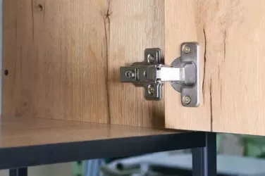 Стеллаж Берген 3 Дуб Крафт Золотой Черный