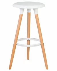 Табурет барный ДОБРИН РОЙCЕ Белый В-02 / DOBRIN ROYCE W-02