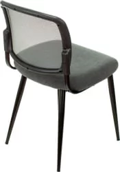 Стул для кухни Бюрократ KF-8W black Серый