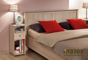 Кровать (1600) Sherlock 42 Дуб Сонома (спальня)