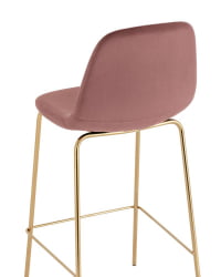 Комплект из двух стульев Валенсия SN велюр пыльно-розовый золотые ножки (2 шт)