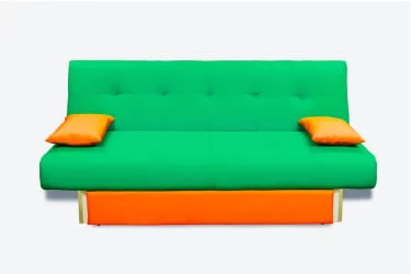 Диван тканевый MANGO 4 (2 категория) Зеленый Оранжевый
