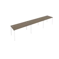 Рабочая станция на 3 раб.места Метал Сйстем Б.СМ-3.3 Вяз/Белый / Metal System