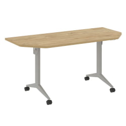 Стол складной мобильный КС-Пулл КС.М-7.Т2 Тиквуд Светлый/Серый / X-Pull X.M-7.T2