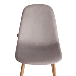 Мягкий стул БРЕЕЗЕ (мод. ДЖСC-58) Велюр/металл , 44 х 53 х 86 см, Лигхт грей (светло-серый) ХЛР14 / натуральный / BREEZE (mod. JSC-58) Light grey HLR14