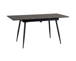 Стол Месси раздвиж. 140-180 Темный мрамор/Бабочка