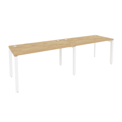Рабочая станция на П-образном м/к ONIX O.MP-RS-2.3.7 Тиквуд Светлый/Белый