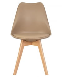 Стул обеденный ДОБРИН ДЖЕРРЙ СОФТ (ножки светлый бук, цвет сиденья бежевый (ГР-03)) 4 шт / DOBRIN JERRY SOFT (GR-03))
