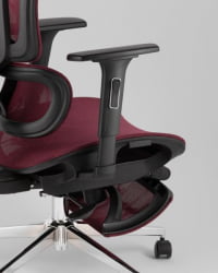 Кресло офисное ТопЧаирс Нимбус бордовый / TopChairs Nimbus