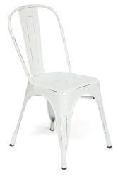 Стул LOFT CHAIR (mod. 012) металл, 45*35*85см, butter white vintage