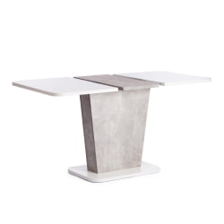 Раздвижной стол GENT ЛДСП, 110-145x68,6x75,5 см, Белый/Бетон