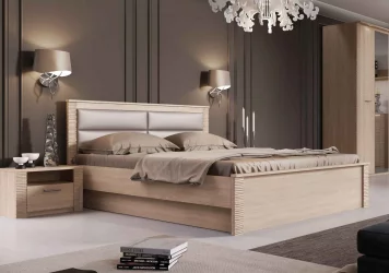 Кровать подъемная 1400 Элана №1 Дуб сонома/Ель карпатская