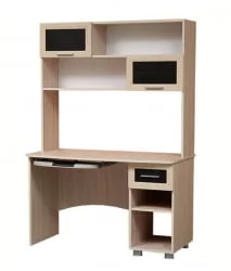 Компьютерный стол с ящиками (универсальный) Уголок школьника Дуб беленый Туя светлая