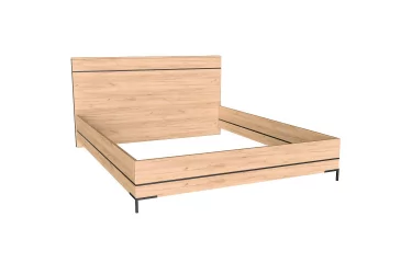 Кровать 1600 Норд ЛД.677.120.000 Дуб золотой/Чёрный