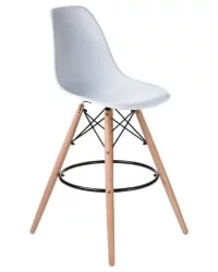 Стул барный ДОБРИН ДСВ БАР Белый В-02 / DOBRIN DSW BAR W-02